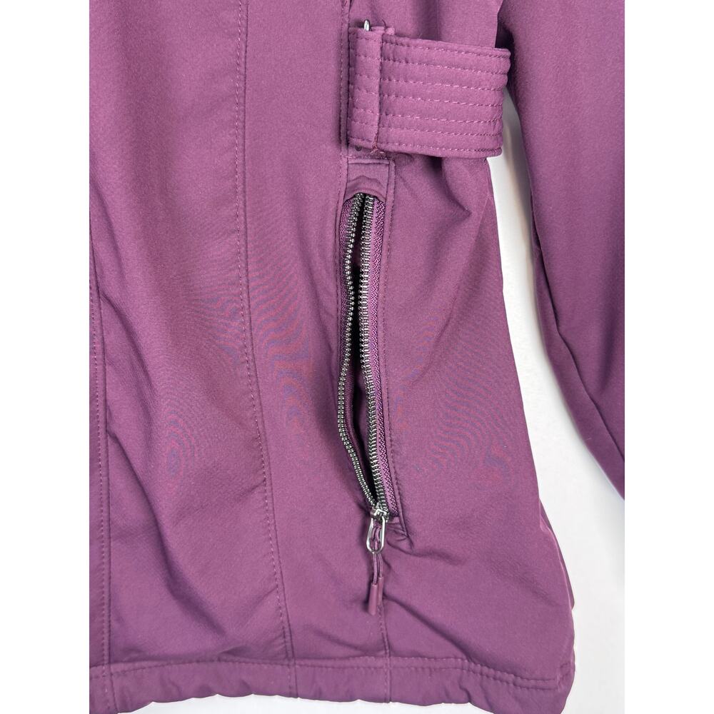 ZeroXposur Women's Softshell Jacket XL Purple Faux Fur Lined Hooded Winter - Picture 5 of 11